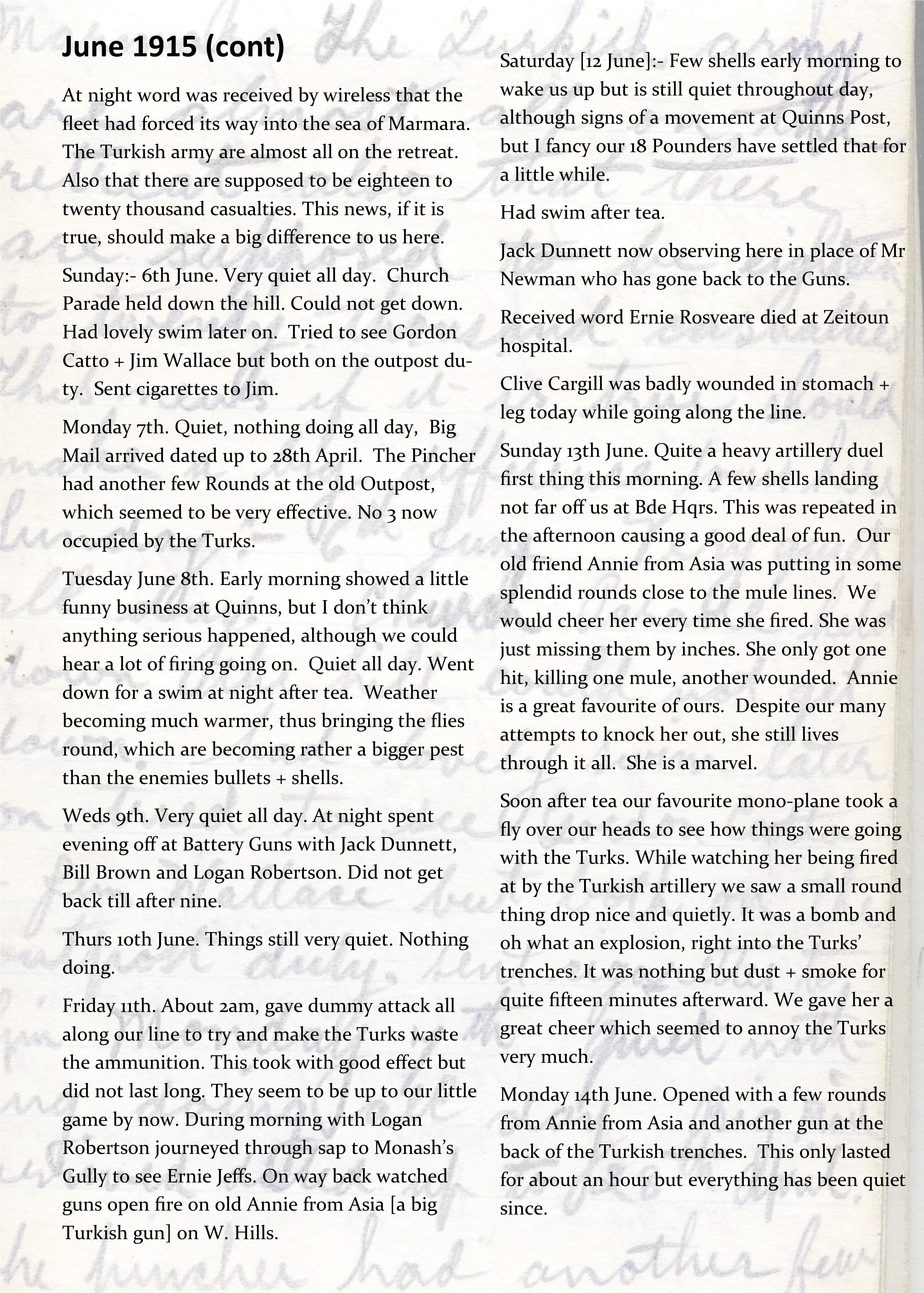 DKHaig Diary Page 15