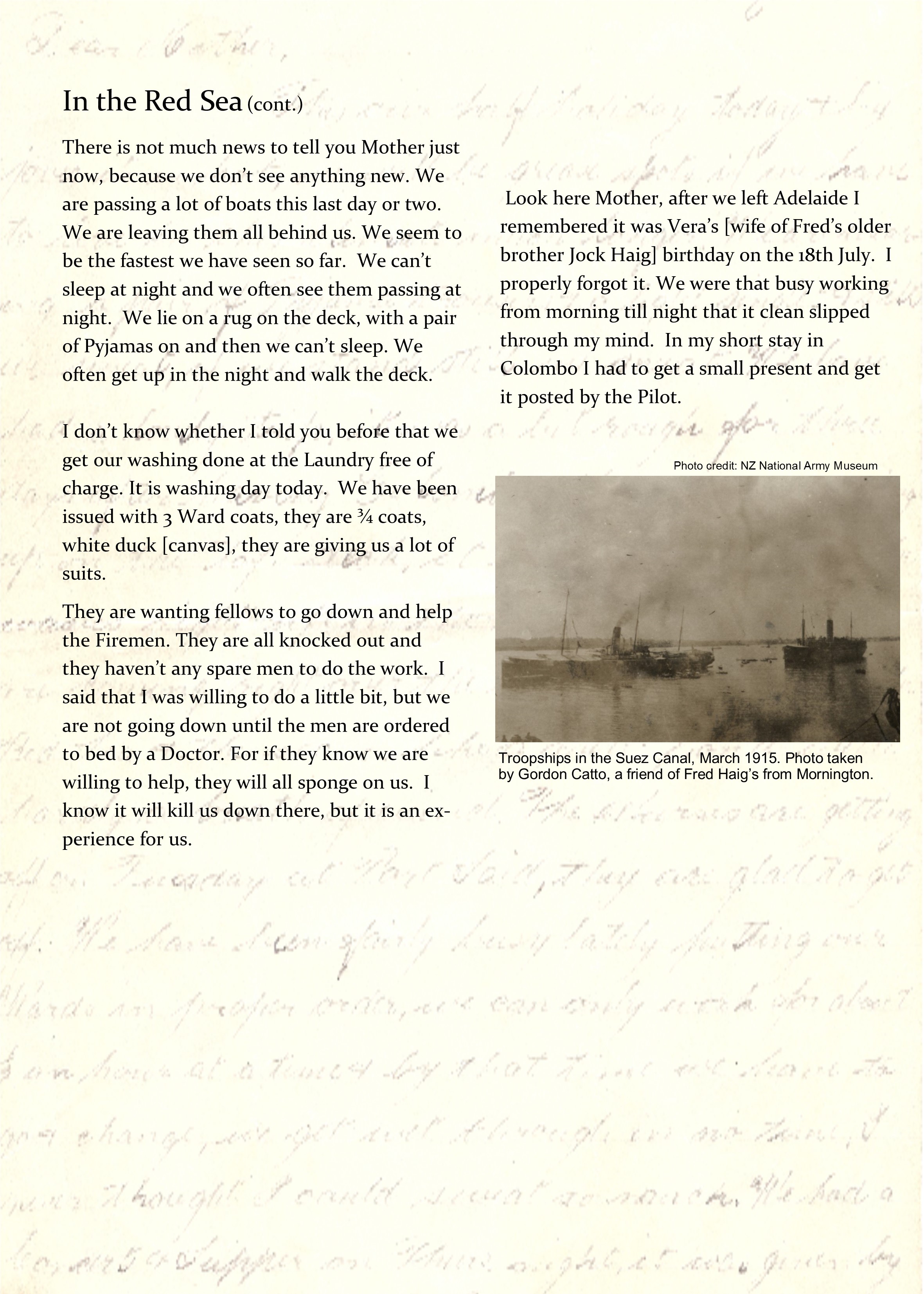 FH Haig Letters Page 2