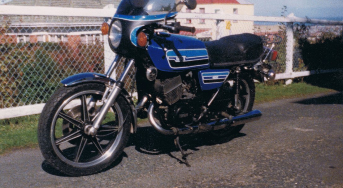 Yamaha RD400C, Brown St, Dunedin, c. 1979