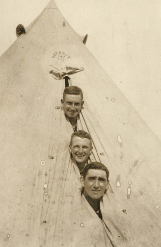 Ernie Jeffs, Gordon Catto, David Haig Zeitoun camp, 1915, NAMNZ