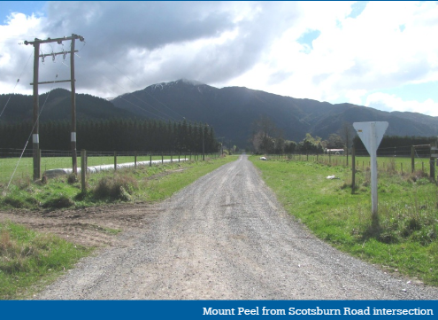 Mount Peel from Scotsburn Road intersection